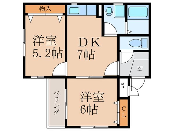 リバティヒルズ浅生Ⅱの物件間取画像